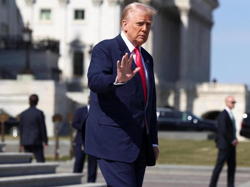 Donald Trump este jueves en el Capitolio.