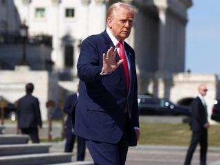 Donald Trump este jueves en el Capitolio.