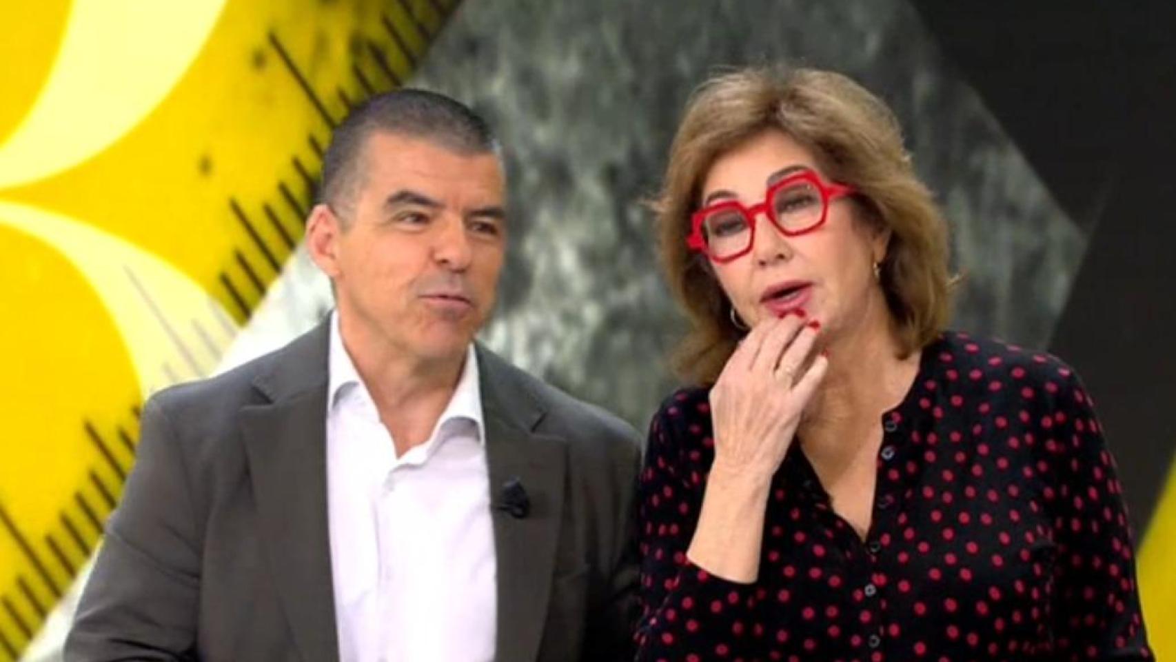 Manu Marlasca y Ana Rosa Quintana, en 'El programa de Ana Rosa'.