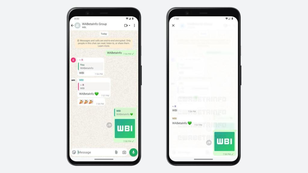 Nuevos hilos de conversación en WhatsApp