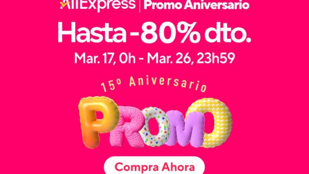 ¡Llegan las ofertas de Aniversario de AliExpress!: 4 productos de primeras marcas con hasta un 80% de descuento
