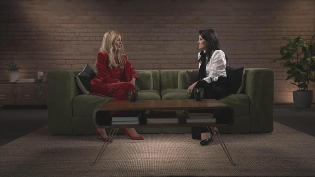 La actriz y presentadora, en el programa de Cruz Sánchez de Lara.