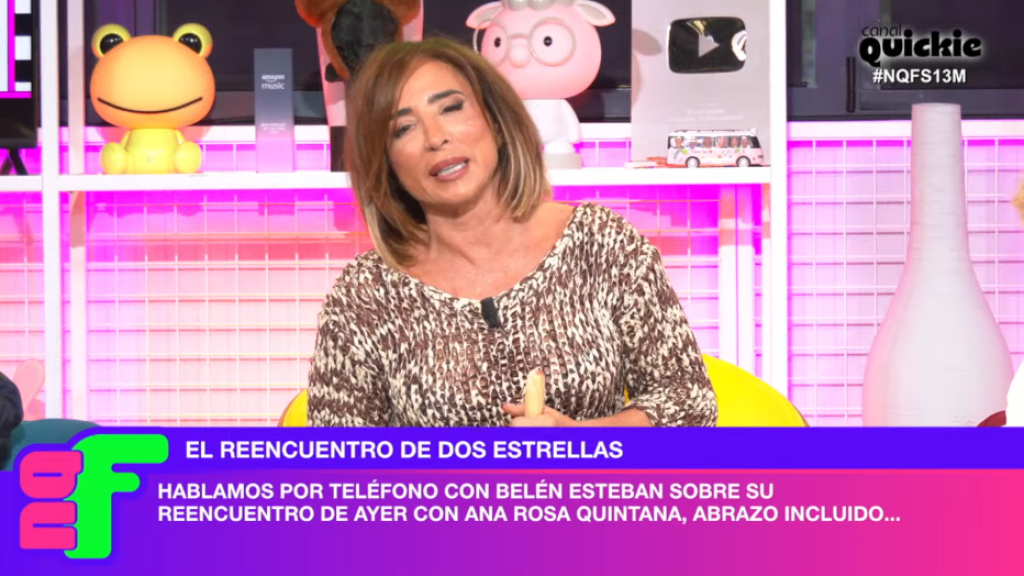 María Patiño habla con Belén Esteban en 'Ni que fuéramos Shhh'.