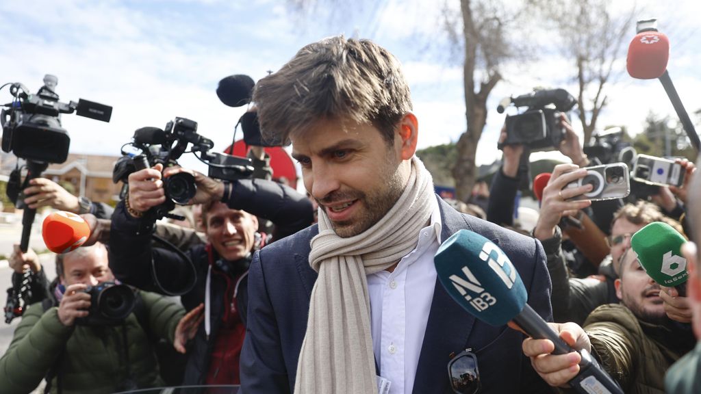 Piqué, tras declarar en el juzgado de Majadahonda.