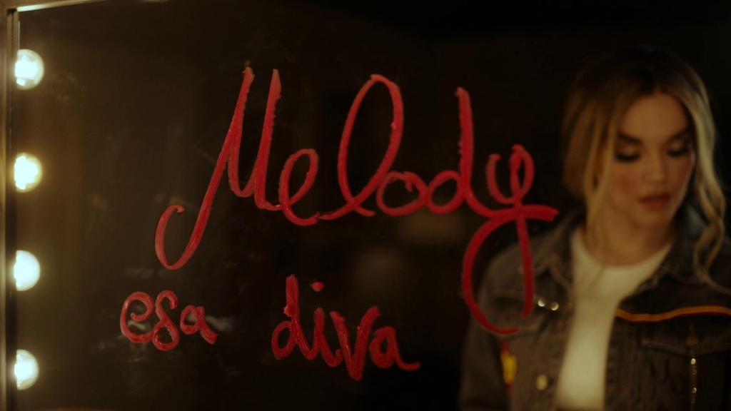 Fotograma del videoclip de 'Esa Diva' de Melody.