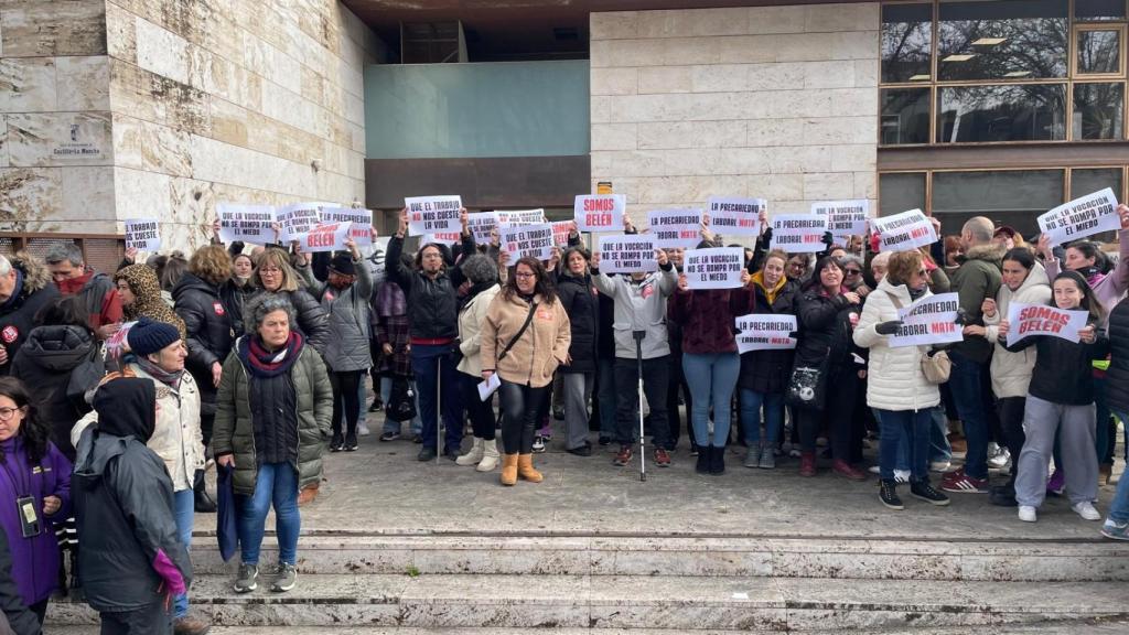 Concentración en Guadalajara. Foto: CCOO.