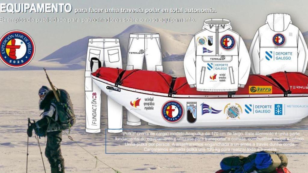 Equipamiento para la expedición.