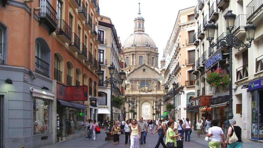 Imagen de archivo de la calle Alfonso I, en Zaragoza.