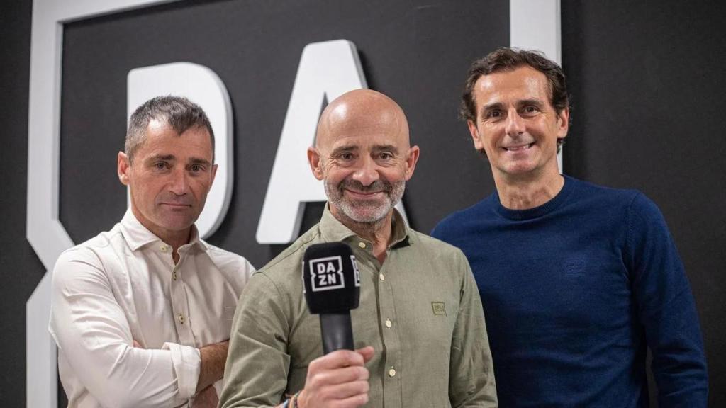 El 'trío calavera' de DAZN para la F1: Antonio Lobato, De la Rosa y Cuquerella
