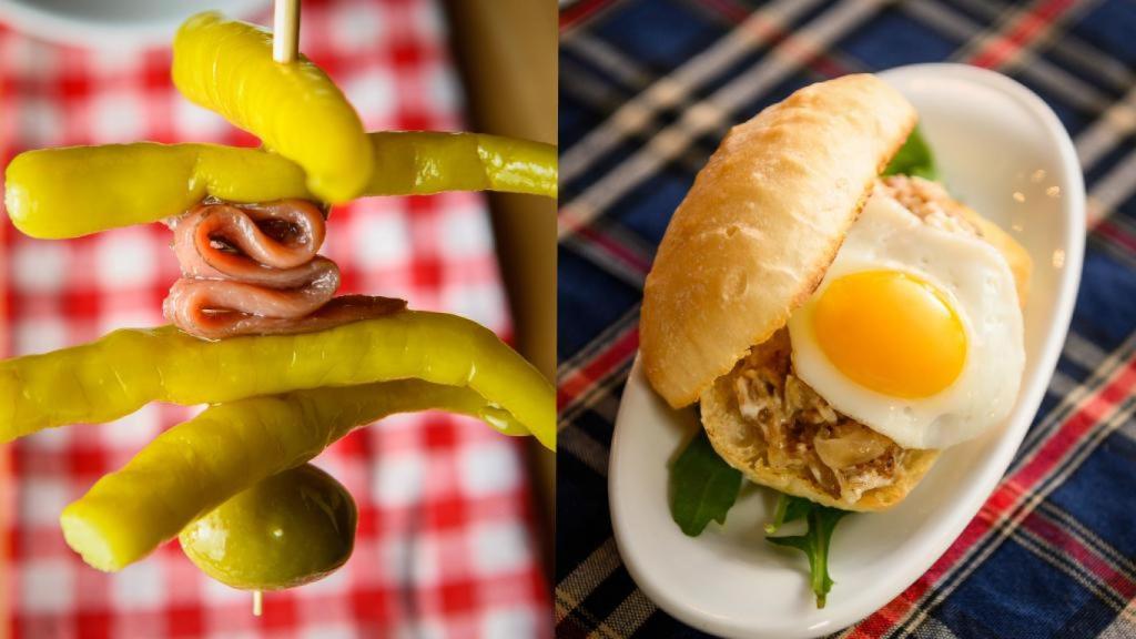 Gildas y pintxos, en Aguirre.