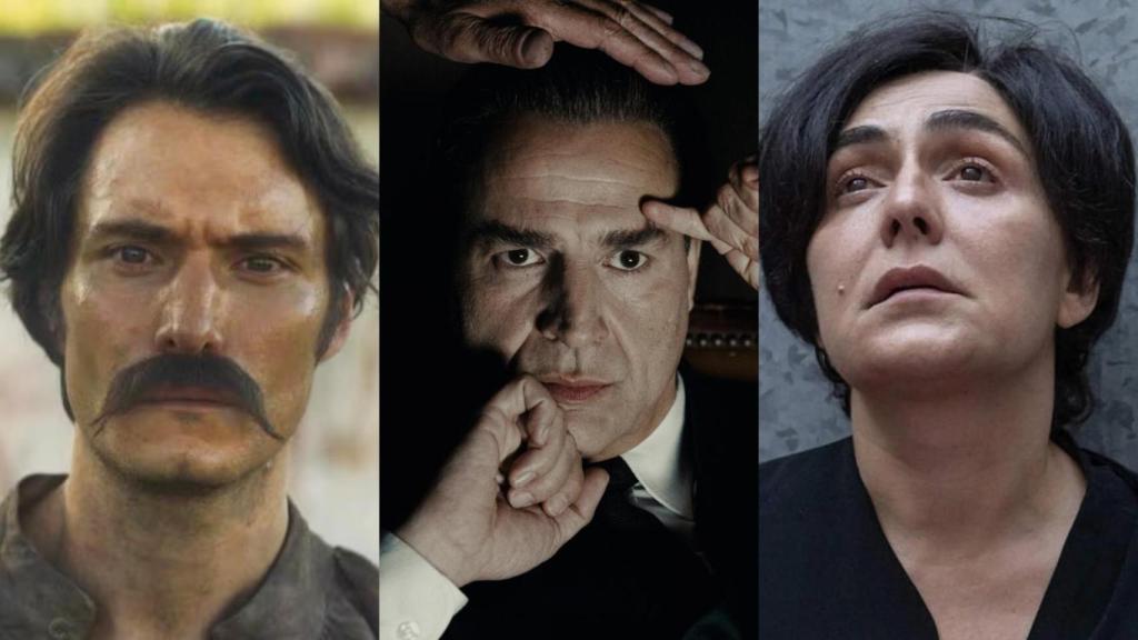 Collage de las series 'Cien años de soledad', 'Cristóbal Balenciaga' y 'El caso Asunta'.