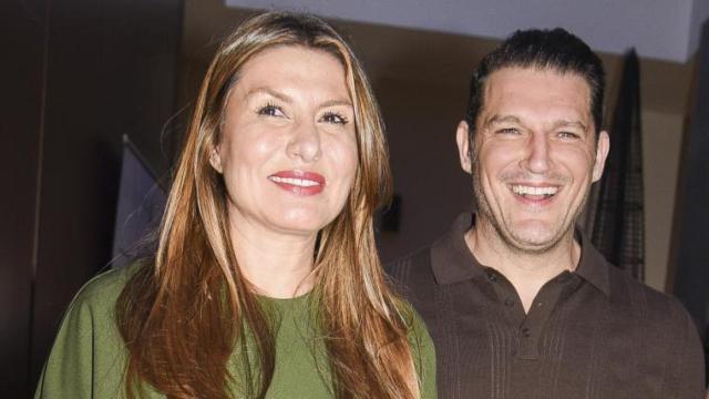 Silvia Casas y Manu Tenorio, en el último concierto del artista.