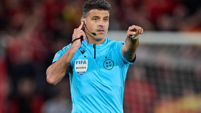 Gil Manzano durante un partido de La Liga esta temporada.