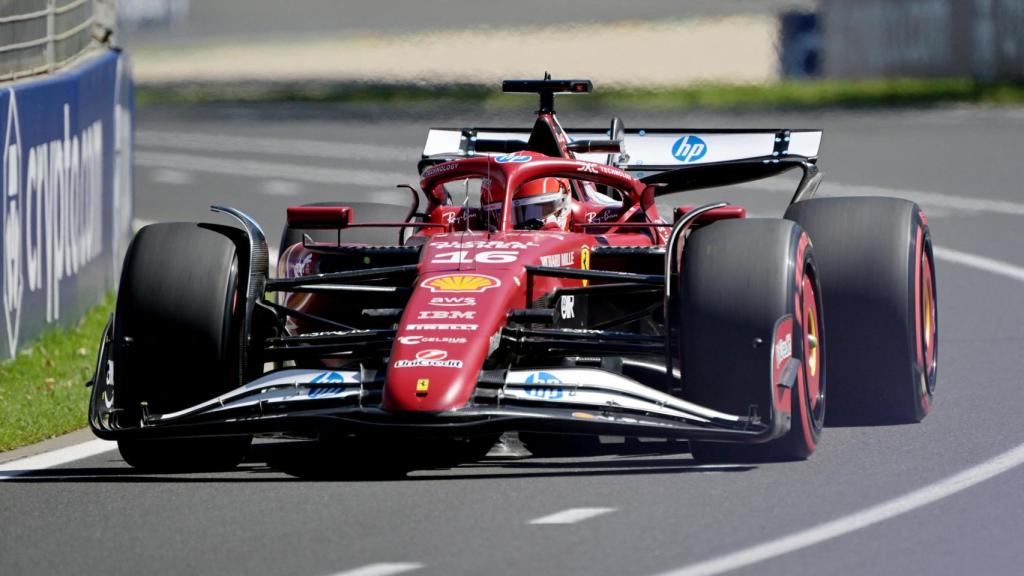 Leclerc, durante el Gran Premio de Australia de Fórmula 1.