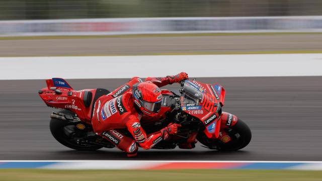 Marc Márquez durante los entrenamientos libres del GP de Argentina.