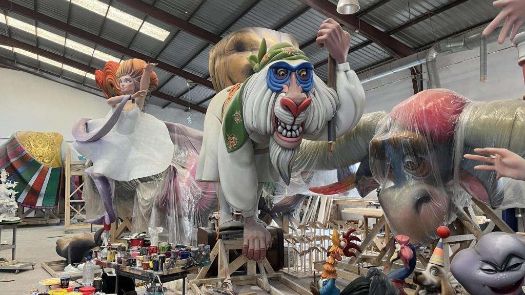 Algunos de los ninots principales de 'Fauna Fallera'. Foto: Ángel Mora