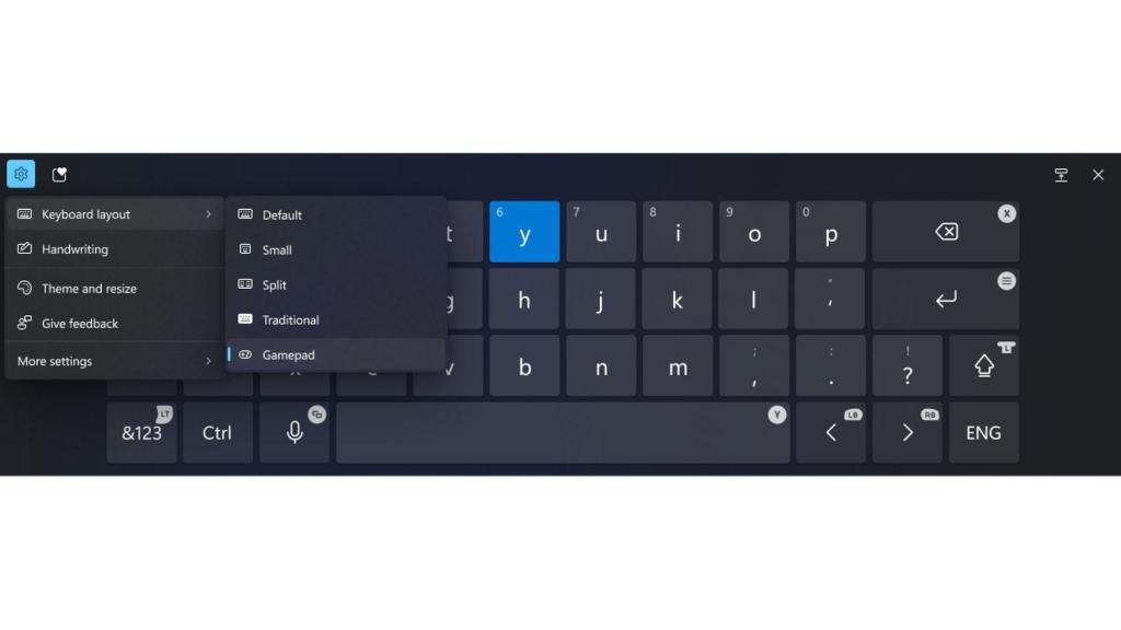 El nuevo teclado de Windows 11 para usuarios de mandos de juegos