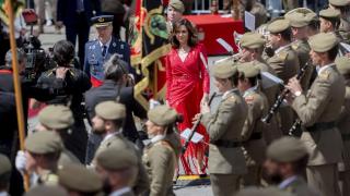 Isabel Díaz Ayuso durante la parada cívico-militar del 2 de mayo de 2024