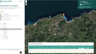 Imagen de la plataforma del gemelo digital del proyecto CICLOPE.