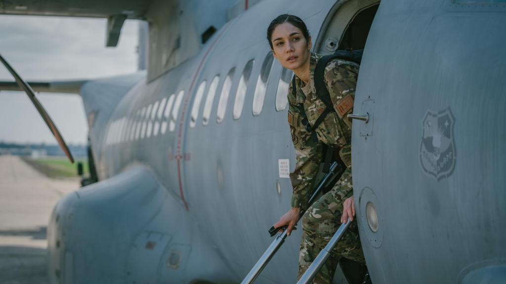 Mariela Garriga durante el rodaje de 'Cuando nadie nos ve'