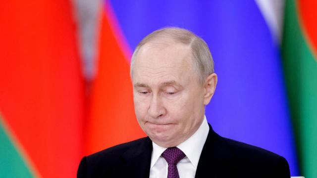 Putin, tras la reunión con su homólogo bielorruso, Alexander Lukashenko, en Moscú.