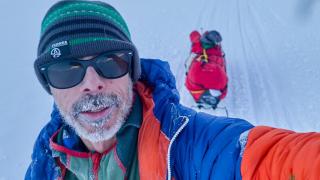 El aventurero Sechu López en una expedición en Laponia