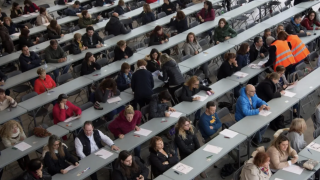 Imagen de archivo de un examen de oposiciones. Efe