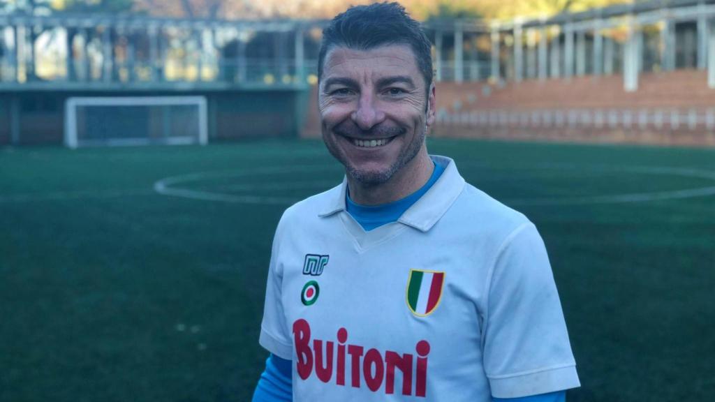 Carlos García, antes de su primer partido del sábado. EE