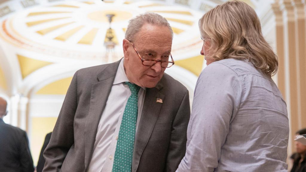 El líder de la minoría demócrata en el Senado, Chuck Schumer