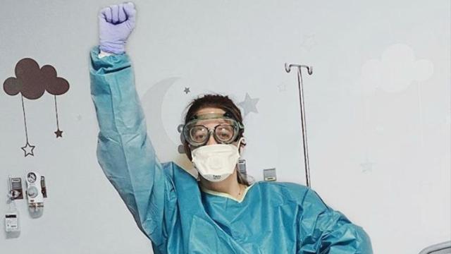 Marina Andrade, en una foto durante la pandemia.