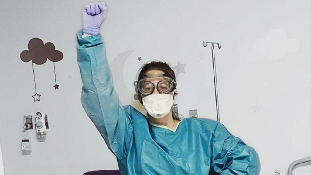 Marina Andrade, en una foto durante la pandemia.