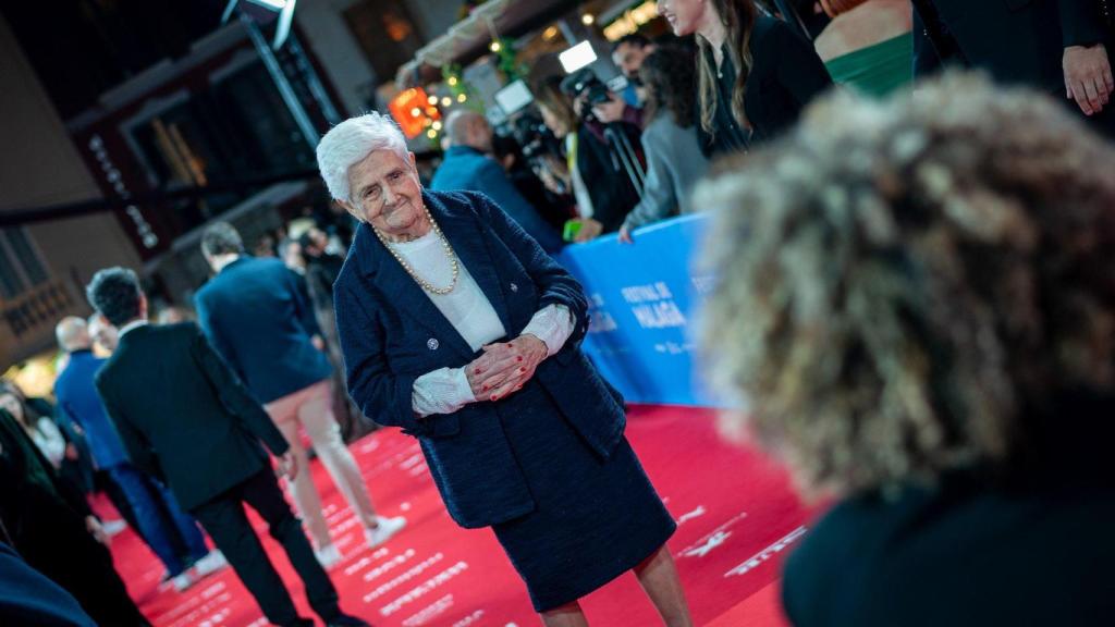 La actriz nonagenaria que desfiló por la alfombra roja del Festival de Málaga: fue seleccionada en una residencia