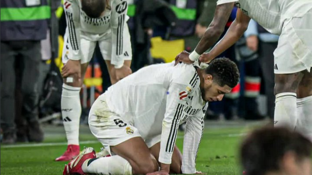 Bellingham, fatigado tras el partido ante el Villarreal.