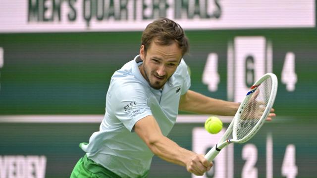 Daniil Medvedev, durante un partido de Indian Wells 2025