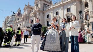 Cuca Gamarra junto a María José Catalá y José Luis Martínez-Almeida. Ayuntamiento de Valencia