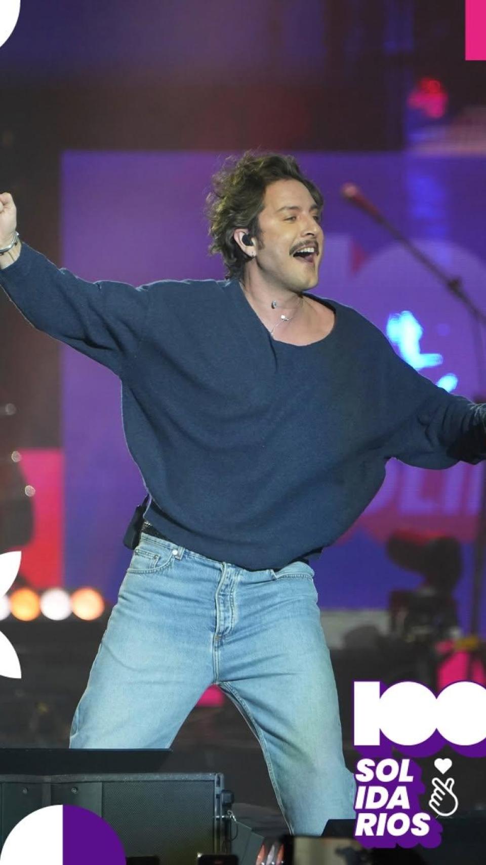 El cantante onubense, en su último concierto en Madrid.