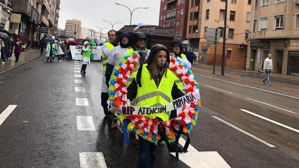 Manifestación por la atención primaria en Zaragoza