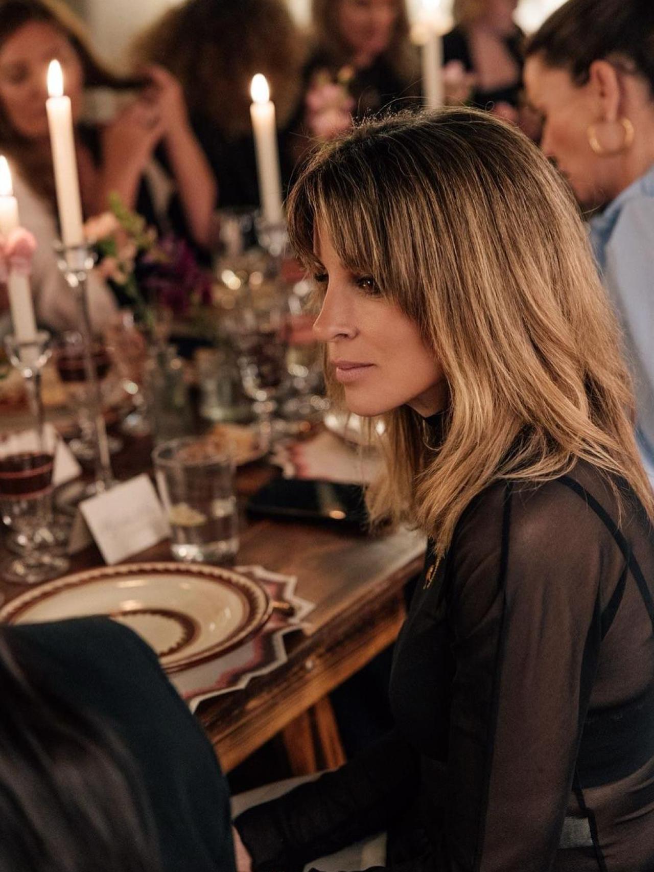 Alejandra Silva, mujer de Richard Gere, en una cena ofrecida por una firma de moda en la capital.