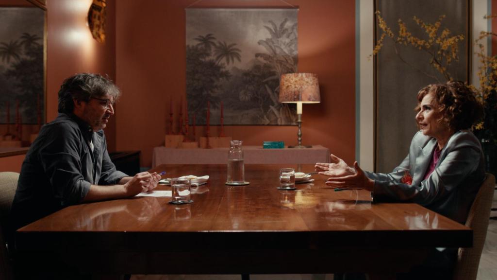 Jordi Évole y María Jesús Montero en 'Lo de Évole'.