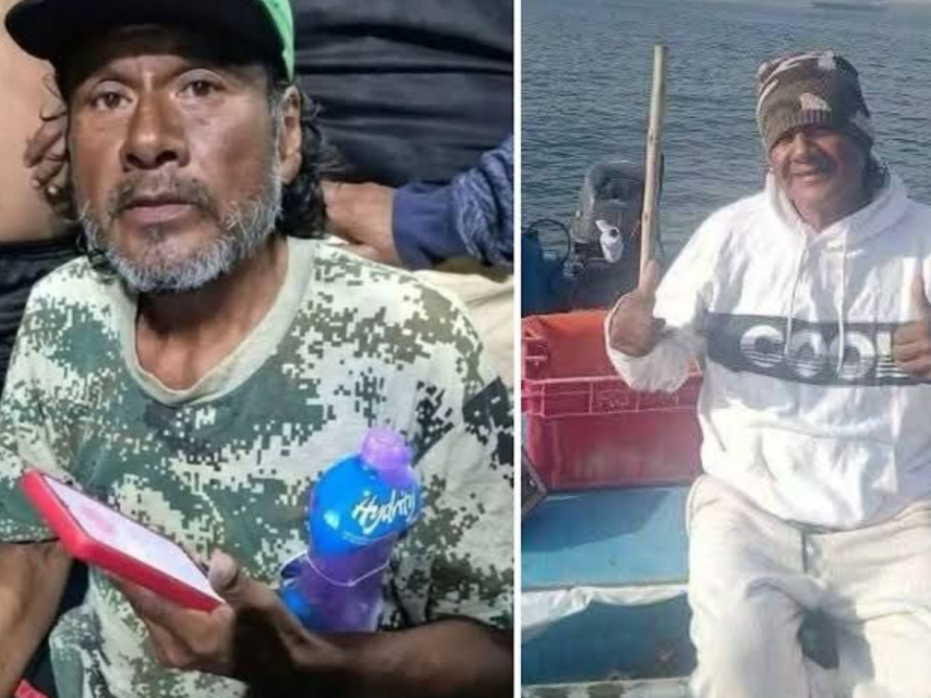 Máximo Napa el pescador peruano que sobrevivió 95 días perdido en el océano Pacífico.