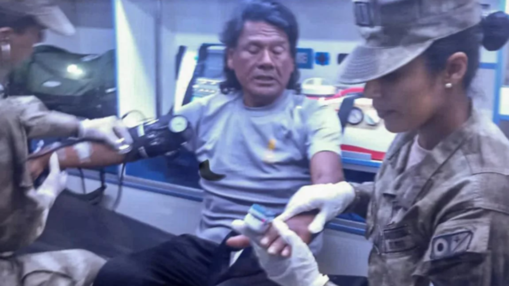 Máximo Napa el pescador peruano que sobrevivió 95 días perdido en el océano Pacífico.