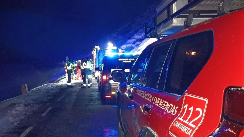 Emergencias 112 de Cantabria en labores de rescate