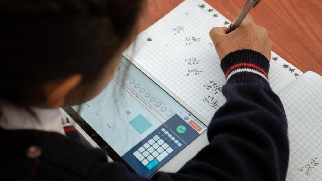 Una alumna de matemática de Paquita.