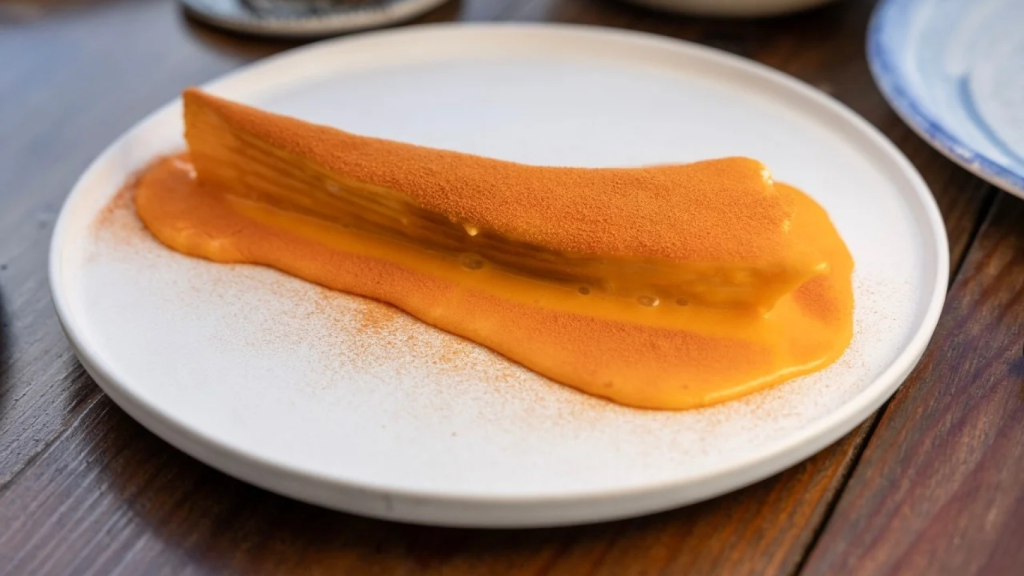 Raya con manteca colorá.