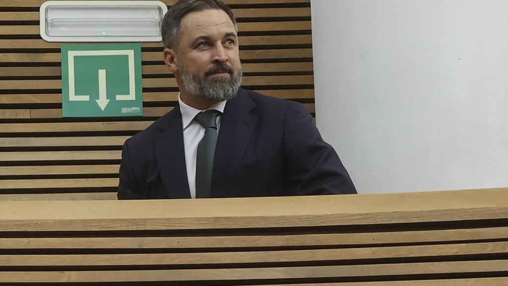 Santiago Abascal el día que se constituyeron Les Corts de la presente legislatura. Rober Solsona / EP