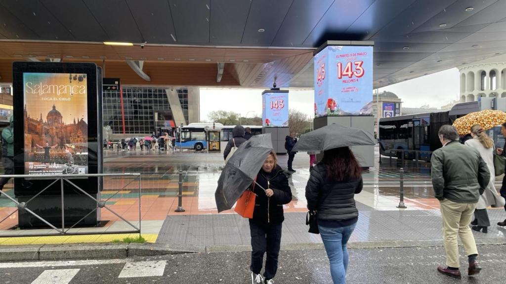 Mupis de Salamanca en la Plaza de Castilla de Madrid