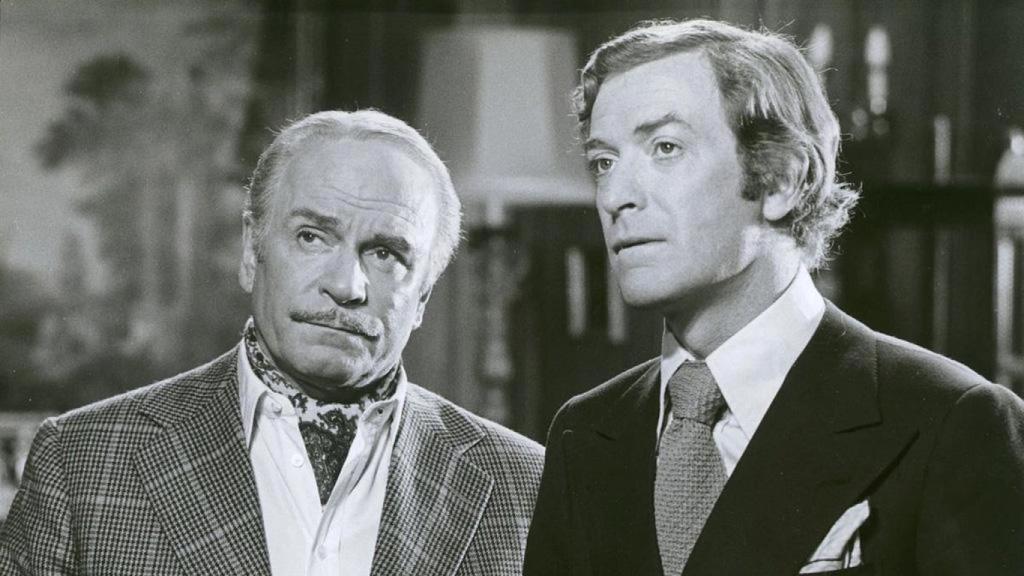 Laurence Olivier y Michael Caine en 'La Huella', 1972