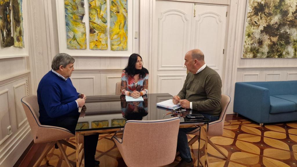 Reunión con la alcaldesa de Ayllón, Rosalía Martín