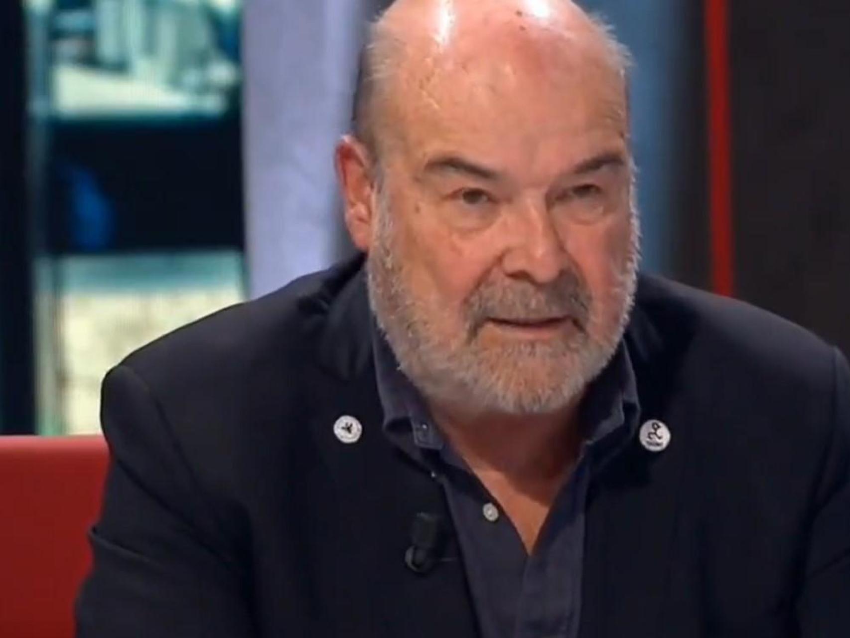 El actor Antonio Resines, durante una reciente entrevista en televisión.