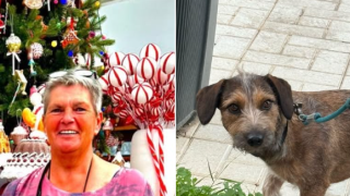 Una imagen de Martina y su perra Ellie, ambas desaparecidas.